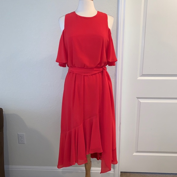 Eliza J Cold Shoulder Dress Size 8 - Picture 4 of 12